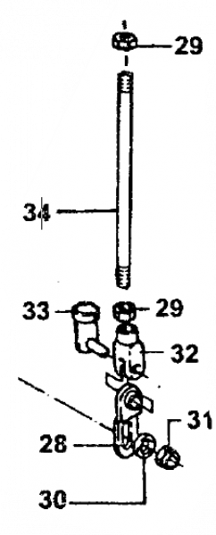 Gestaenge Auslass-Steuerung 80/85 M.91/06, # 28028.